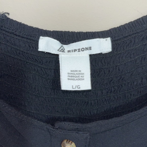 Black rip zone button up dress - Picture 6 of 10